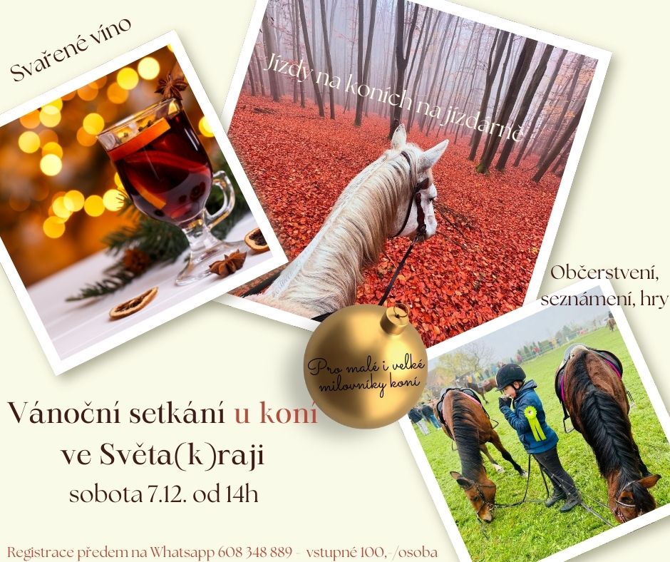 Vánoční setkání u koní ve Světa(k)raji